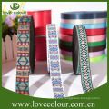 Custom textile fabric ribbon/polyester jacquard embroidered ribbon